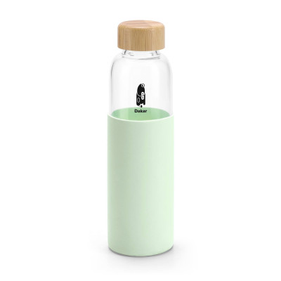 DAKAR. Bamboo and borosilicate glass bottle 600 mL